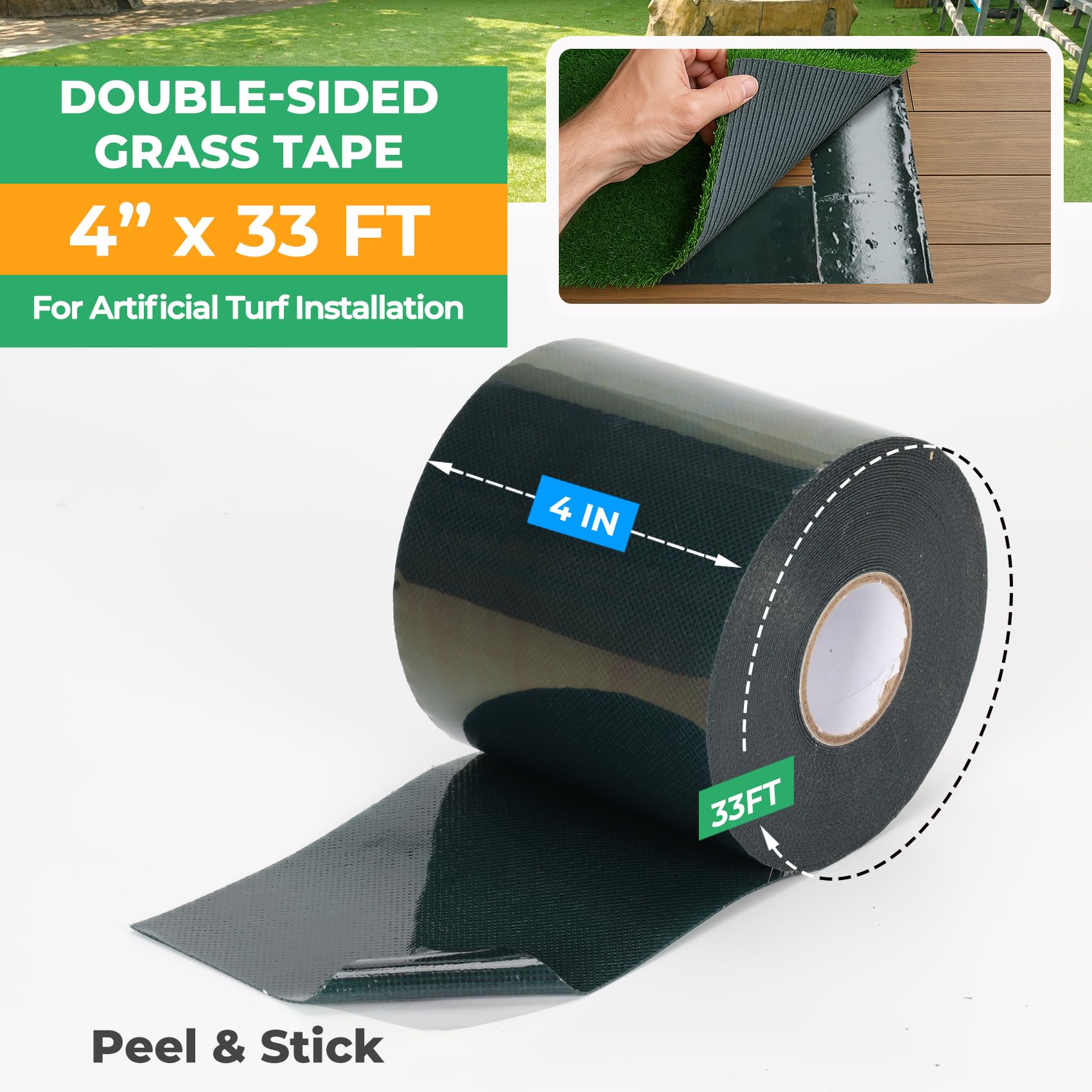 Double-Sided Turf Tape - Strong Adhesive for Grass -2