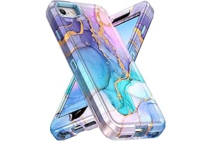 iPhone 8 Marble Phone Case: Hekodonk 3-in-1 Full-Body Protection
