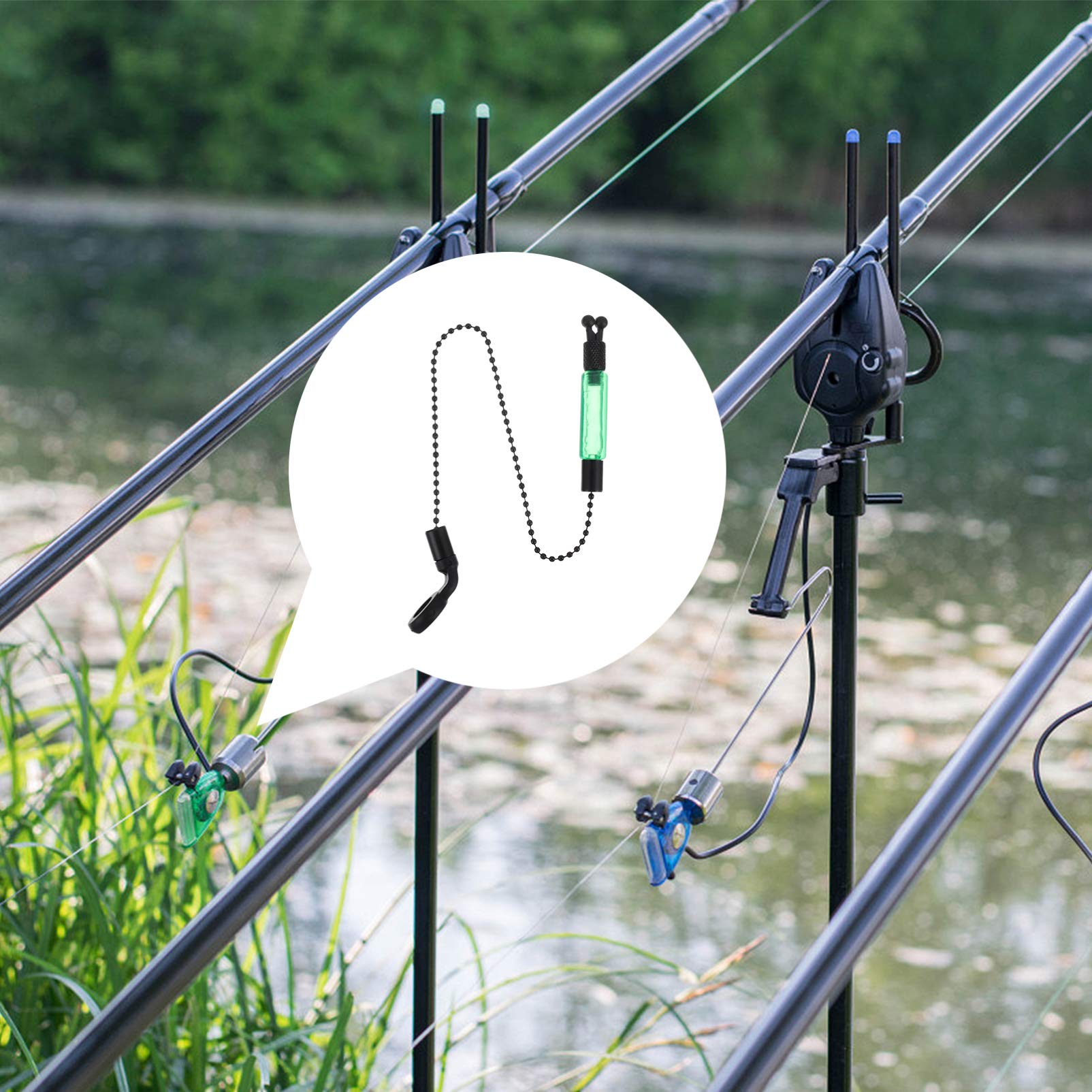 Allarme Da Pesca Super Sensibile - 4 Pezzi Con LED E Suono Per Notturna E Altura - Foto 13