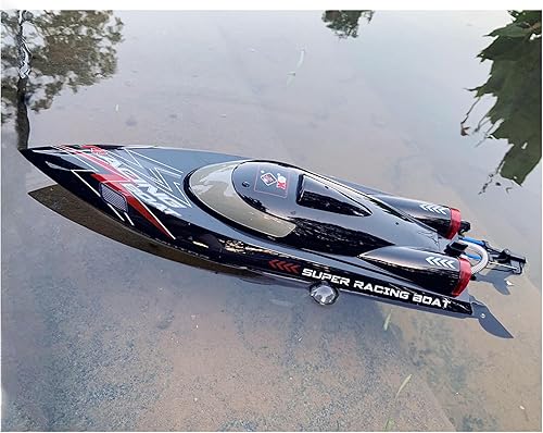 Miniatura 3 de Control remoto velocidad RC sin escobillas barco WL916 2.4G 34.2 mi/h bajo motor submarino RC con luces LED para pasatiempos adultos niños favor