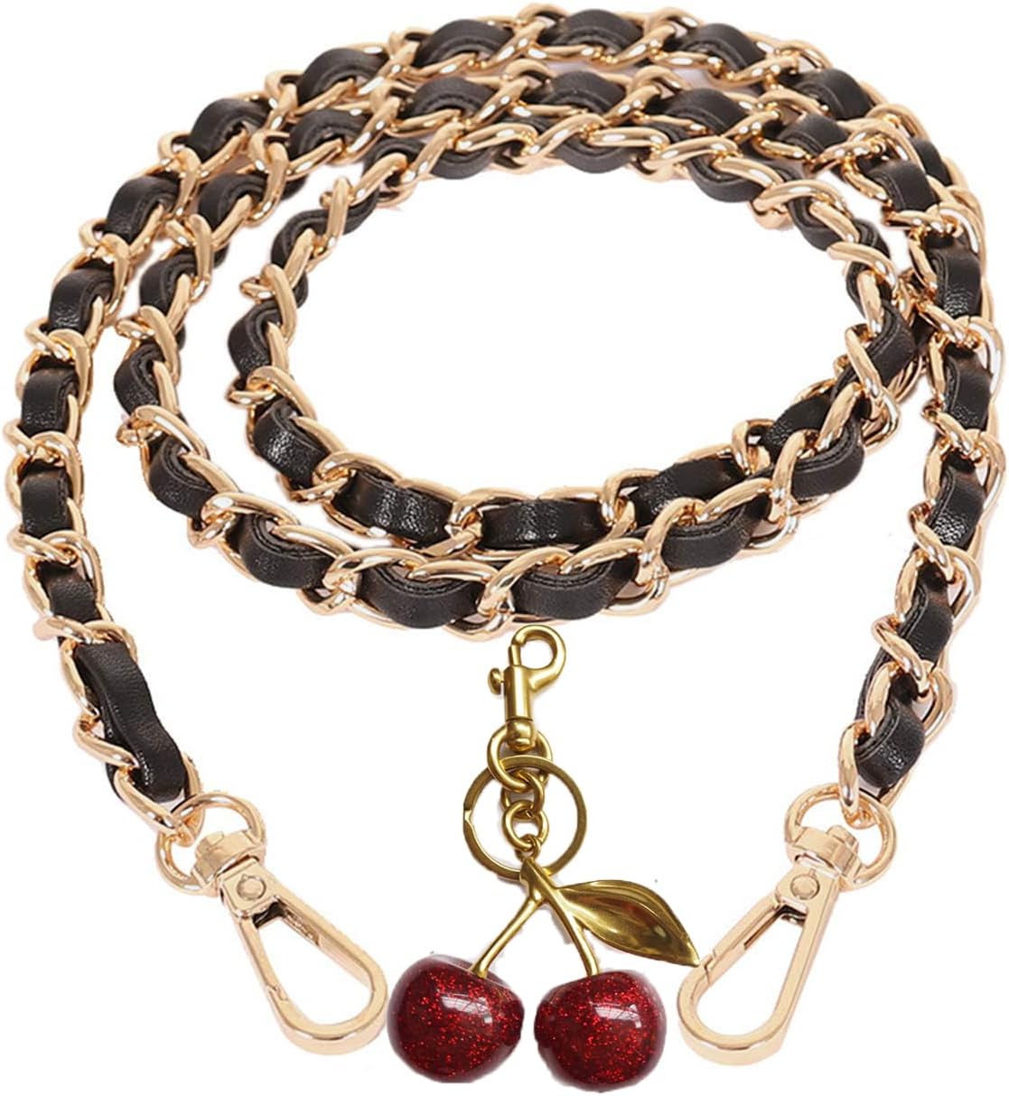 Purse Chain Strap Crossbody Bag Chains Strap Handbag Chain Replacement Leather Chain Straps 47.2"