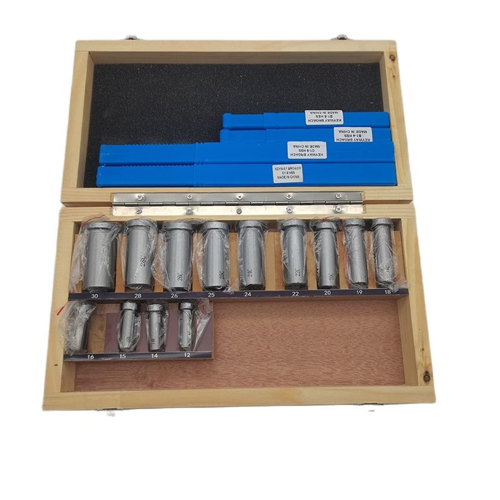 Juego De Brochas De Chavetero De 22 Piezas, Herramienta De Corte De Chavetero Métrico Hss para Máquina CNC