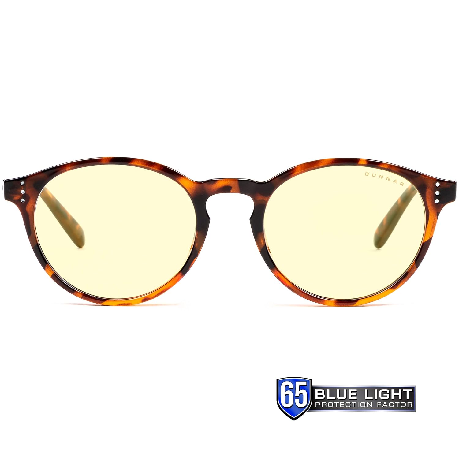 GUNNAR - Blue Light Reading Glasses - Blocks 65% Blue Light - Attaché, Tortoise, Amber Tint, Pwr +2.5 : Health & Household