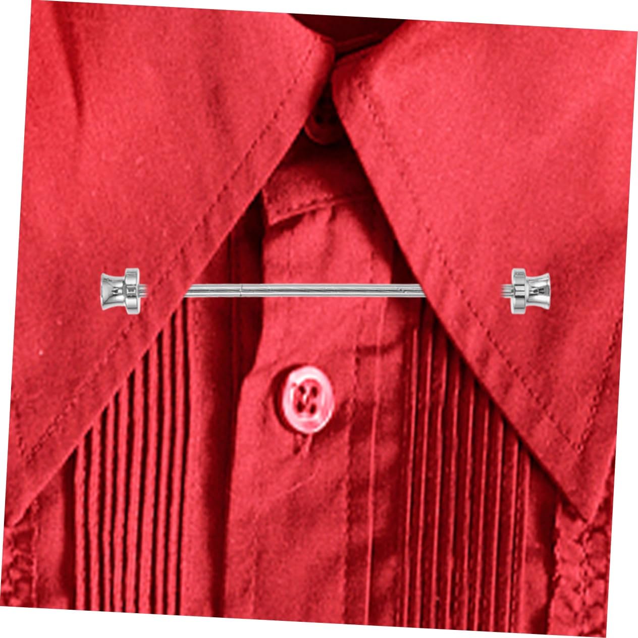 Men's Suit Collar Bar Tie Pin Clasp Durable Necktie Pin for Formal Wear Smooth Metal Brooch for Shirt Collars and Ties for Weddings and Business Events