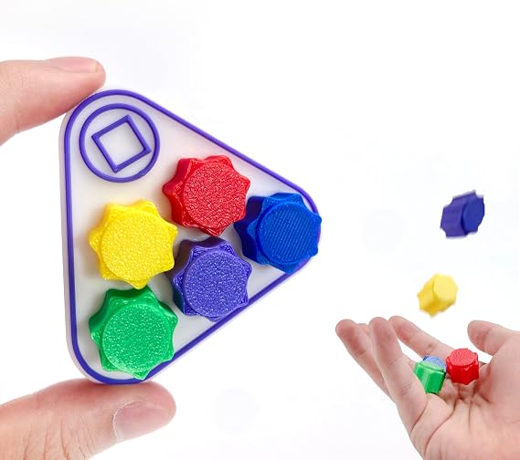 Gonggi Korean Game, Solid Weighted, Korean Traditional Play Game, Stone Catching (1SET/ Triangle)