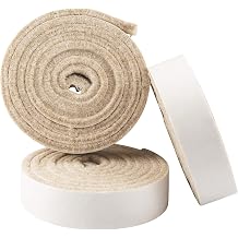 softtouch 1 x 60 Self-Stick Heavy Duty Felt Strips with Adhesive Backing 1 x 60, 3 Pack Beige - 4222995N