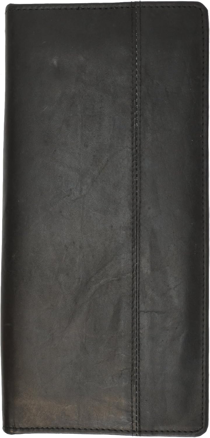MARSHAL Zip Around Leather Travel Wallet with Passport and Boarding pass Holder