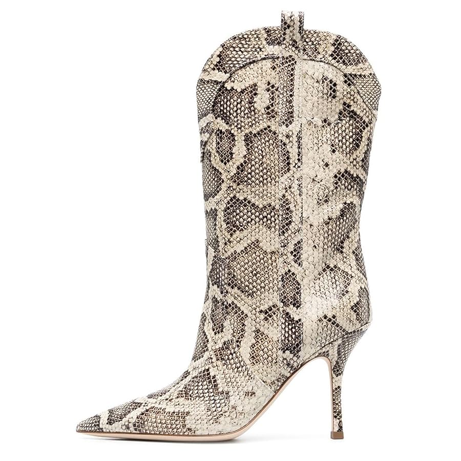 Amazon.com: Plus Size Stiletto Short Boots High Heel Fashion