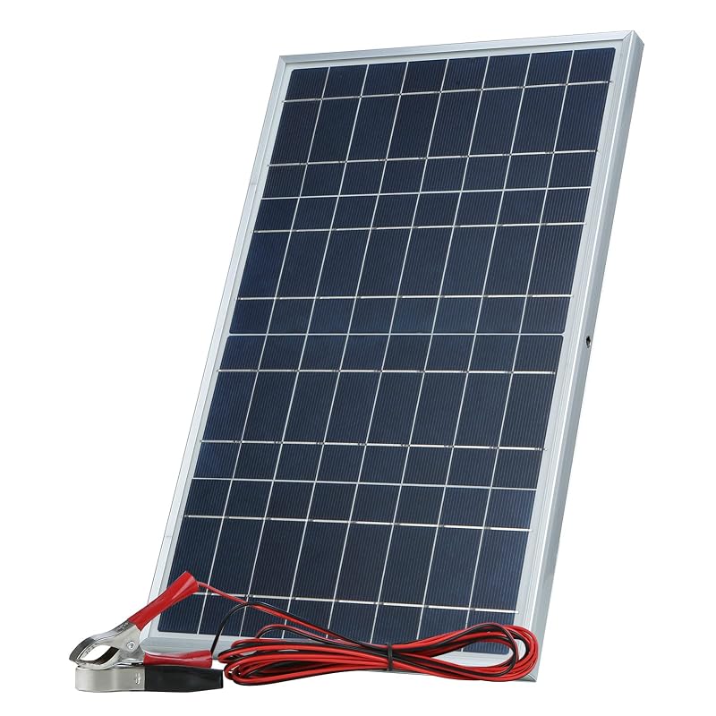 Painel Solar Portátil Lixada 30 W de Silício Monocristalino com Presilha Jacaré e Proteção IP65