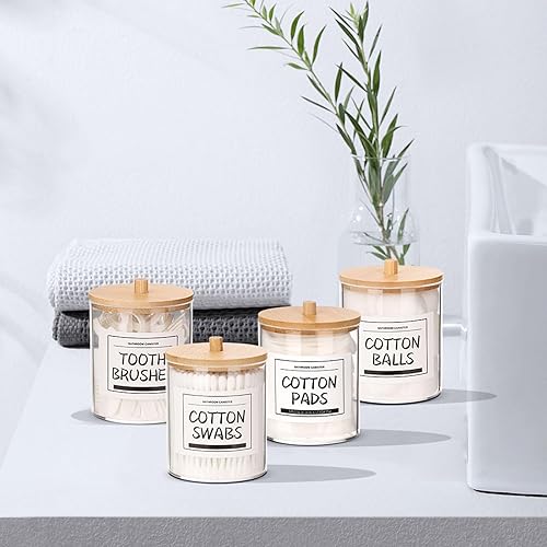 Miniatura 6 de IMAVO Juego de accesorios de baño verdes, juego de regalo de baño de 5 piezas, soporte para cepillo de dientes, taza para cepillo de dientes,