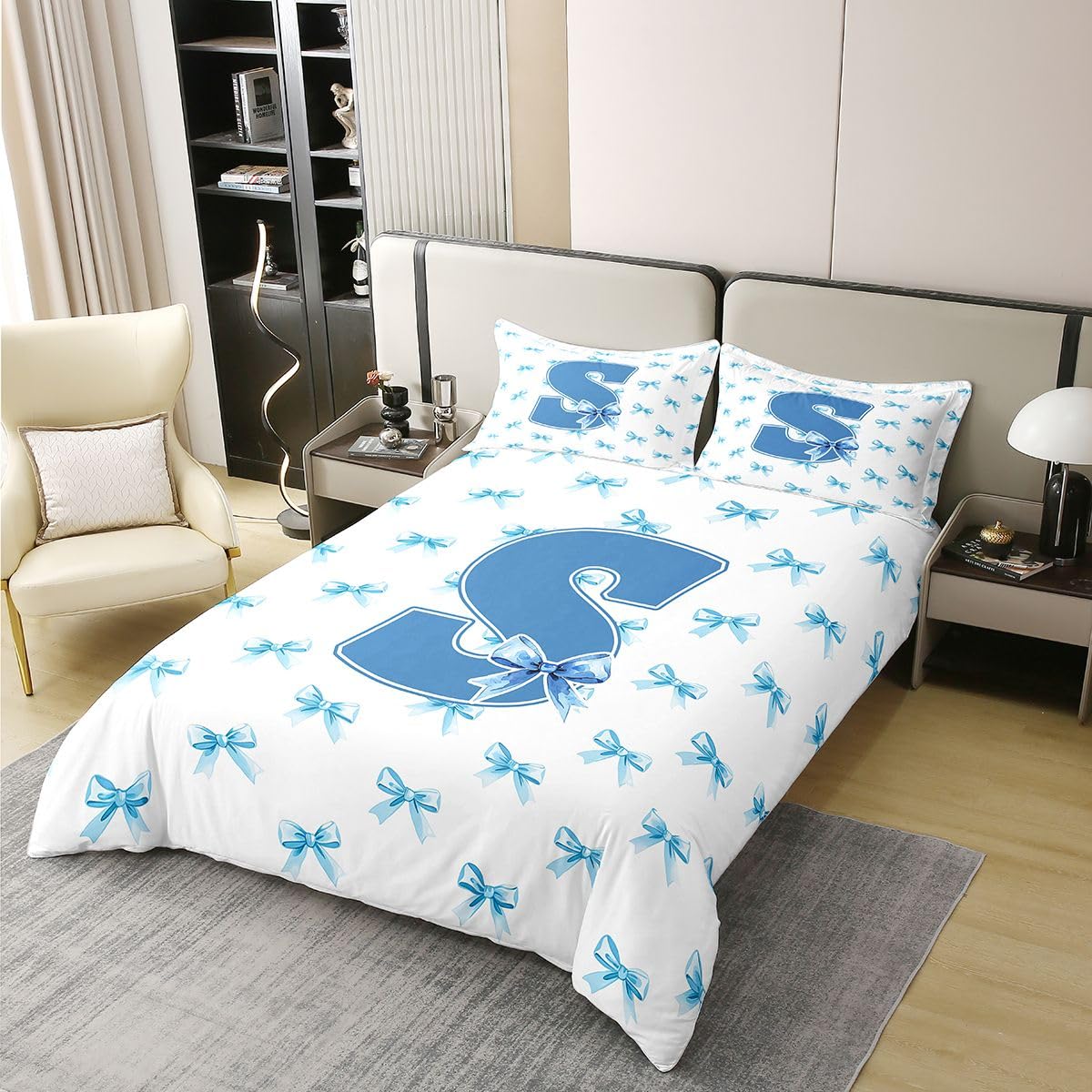 Homemissing Ragazze Arco 100% Cotone Copripiumino 220x260cm