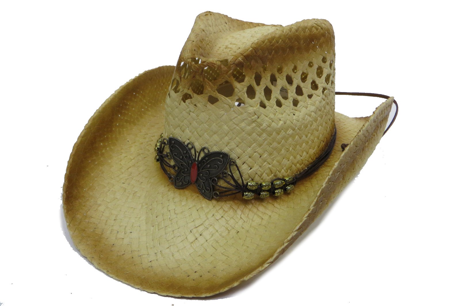 Florida Hat CompanyGreat Deals! Butterfly Western Hat / Tea Stain
