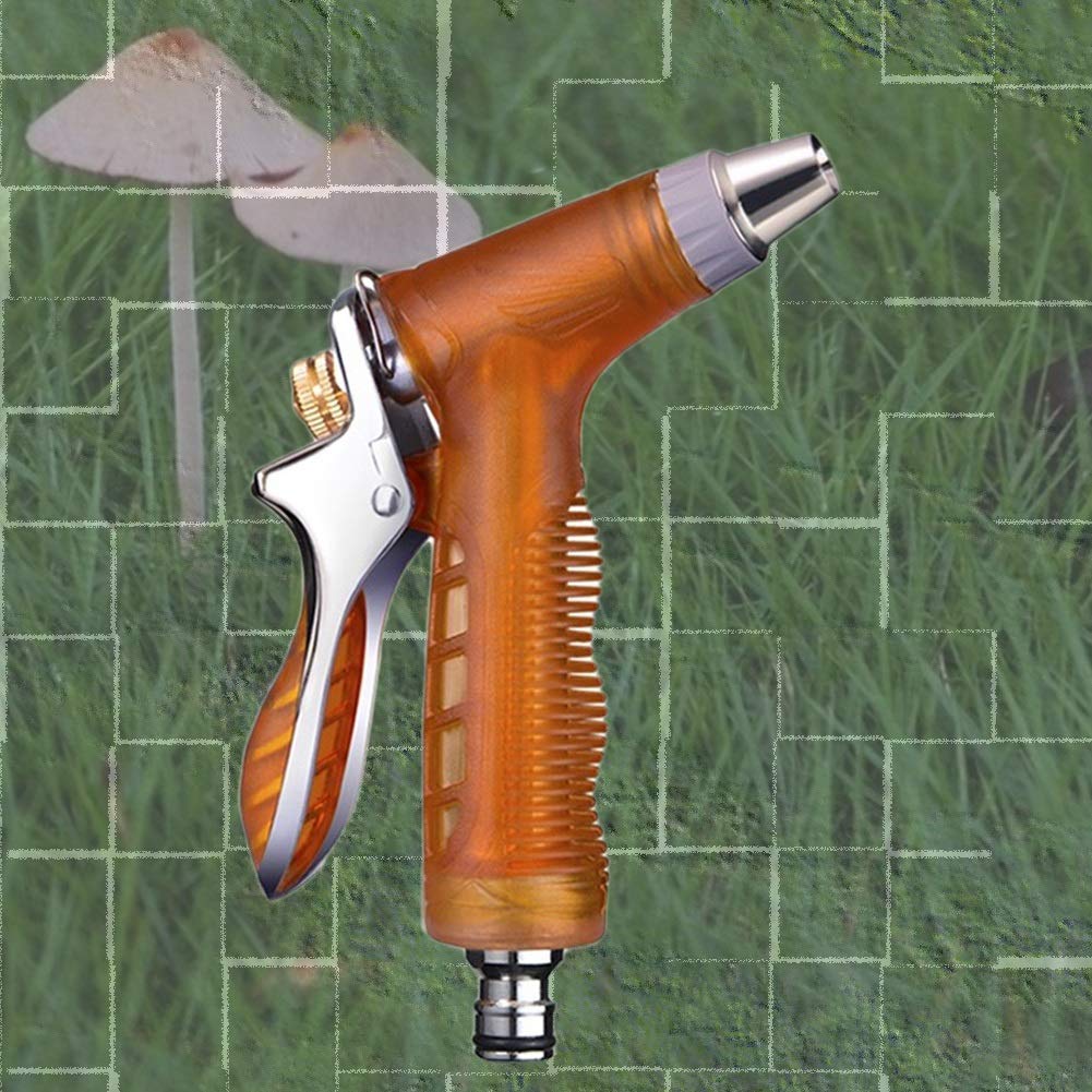 Pistola rociadora de manguera de jardín, pistola de riego de alta presión para jardín expandible (juego de pistola de agua + tubo de resorte de 40 m)