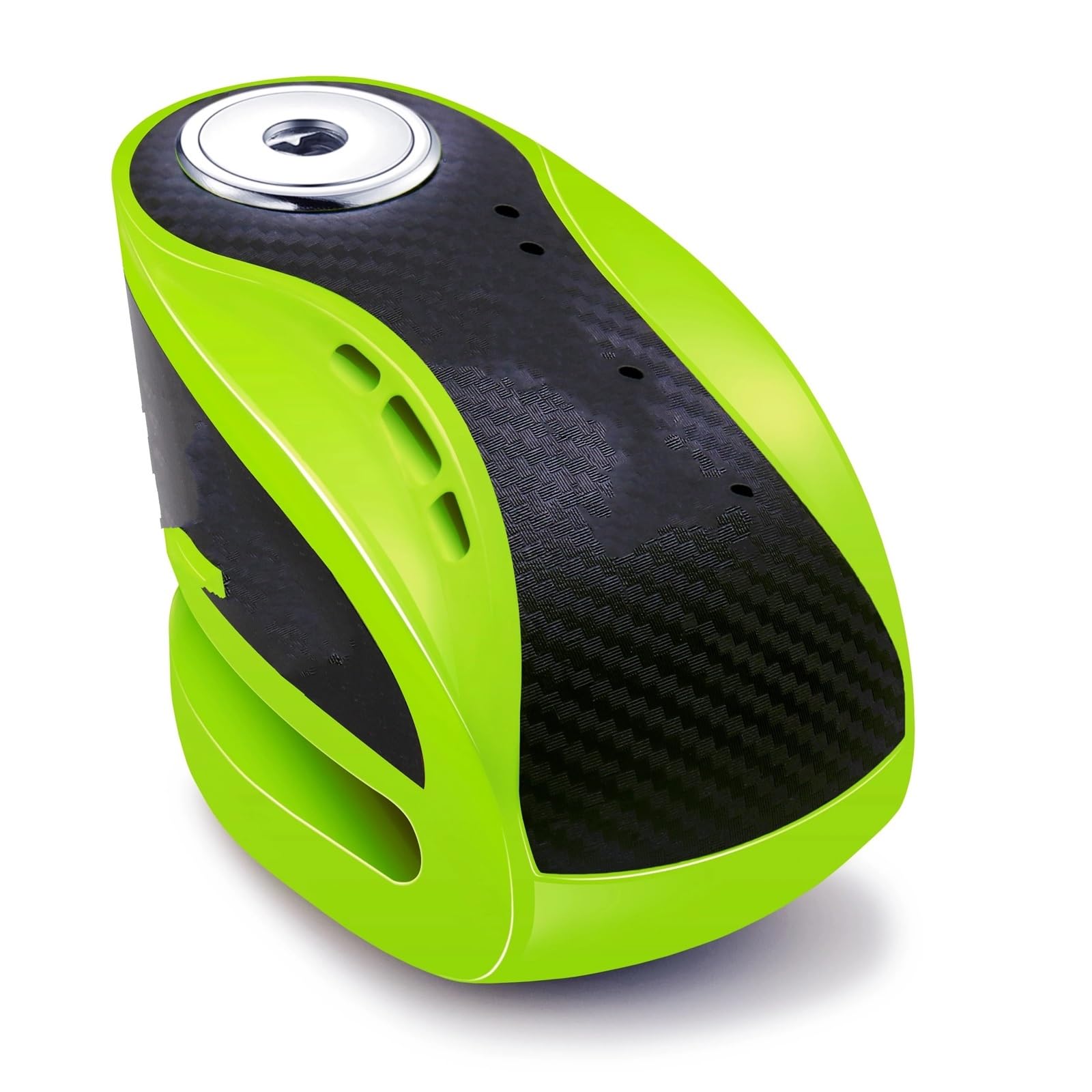 Motorcycle Handlebar Lock Alarm Disc Brake Lock 3 Keys Anti Theft Fit for Motorcycle Bicycle Scooter Motorbike Lock Security(Fluorescent Green)