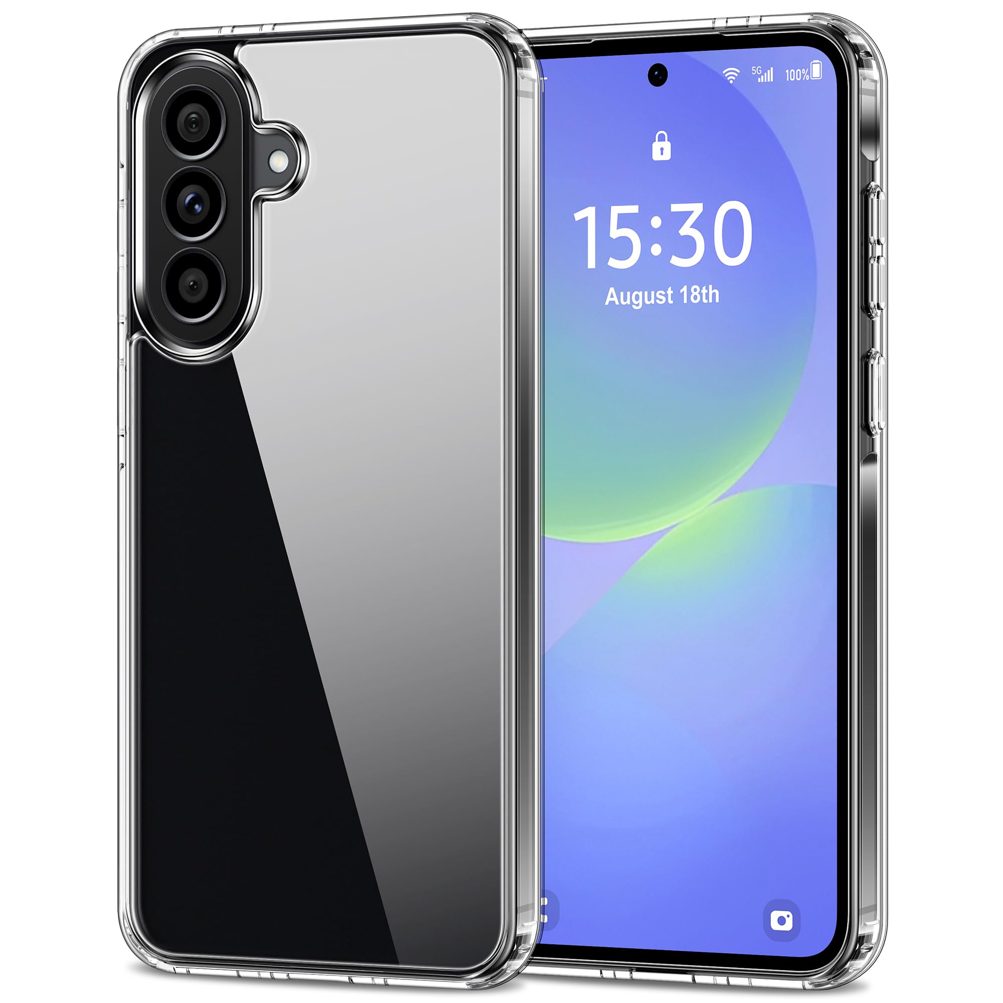 HOOMIL Crystal Clear Hülle für Samsung Galaxy A37 5G, Nie Vergilbung Durchsichtig Handyhülle Stoßfest Schutzhülle - Transparent