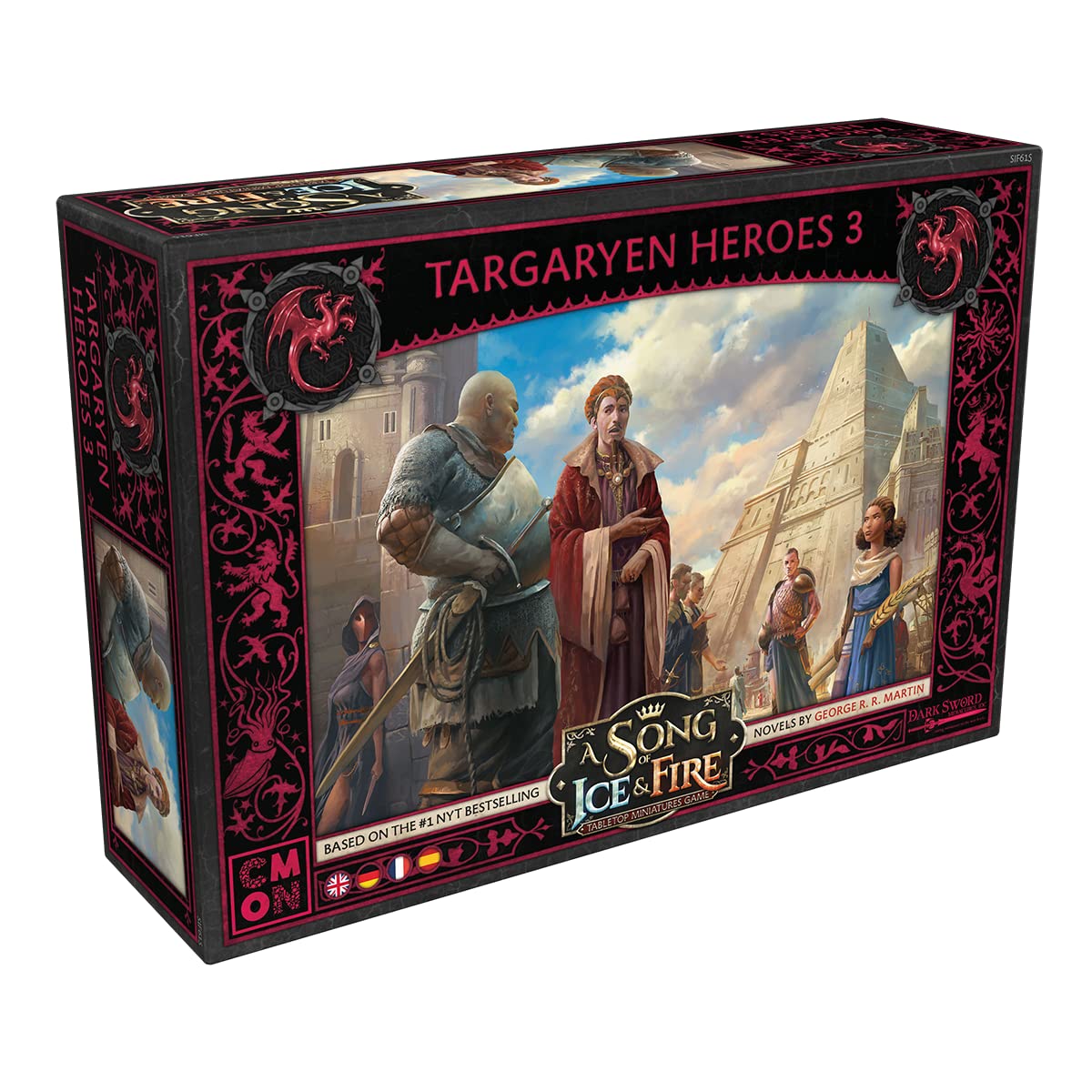 CMON Asmodee A Song of Ice & Fire  Heroes of House Targaryen III | Expansion | Tabletop | 2 Players | From 14+ Years | 4560 Minutes | German | Multilingual