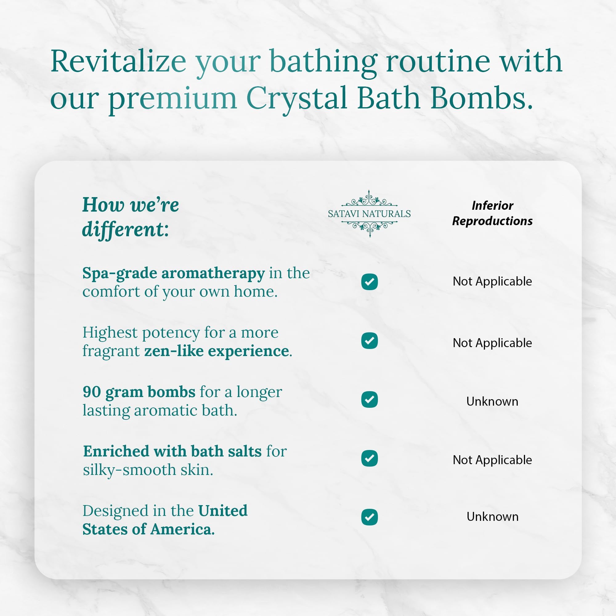 Satavi Naturals Crystal Bath Bombs Gift Set (6 Pack) – Aromatherapy Geode Fizzies with Nourishing Bath Salts – Lavender, Eucalyptus Mint & Citrus – Spa Gifts for Women, Relaxation & Moisturizing