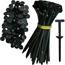 Nylon Universal Cable Tie Buckle, Heavy Duty Self-Locking Zip Ties with Pin & Button Design, Plastic Cable Ties Tool Fasteners Car Body, Multipurpose Wire Ties for Car,Home,Office,Garden 50