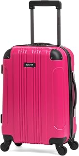 Out of Bounds Lightweight Hardshell 4-Wheel Spinner Luggage, Magenta, 20-Inch Carry On