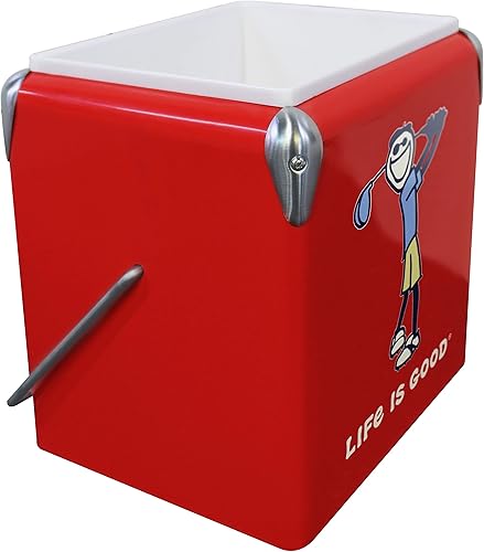 Miniatura 5 de Leigh Country LG 97069 14 cuartos de galón Portable Life is Good-Jake Golfing, rojo