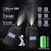 BAOFENG BF-88ST Pro PMR446 tölthető walkie talkie készlet LCD VOX kettős figyelés asztali töltő fülhallgató 2 db 3