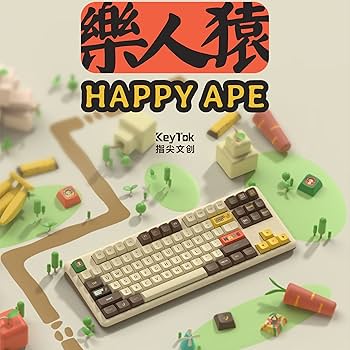 co-key様 Amazon.com: KeyTok KDA Profile Happy Ape Dye Sub Keycap Set