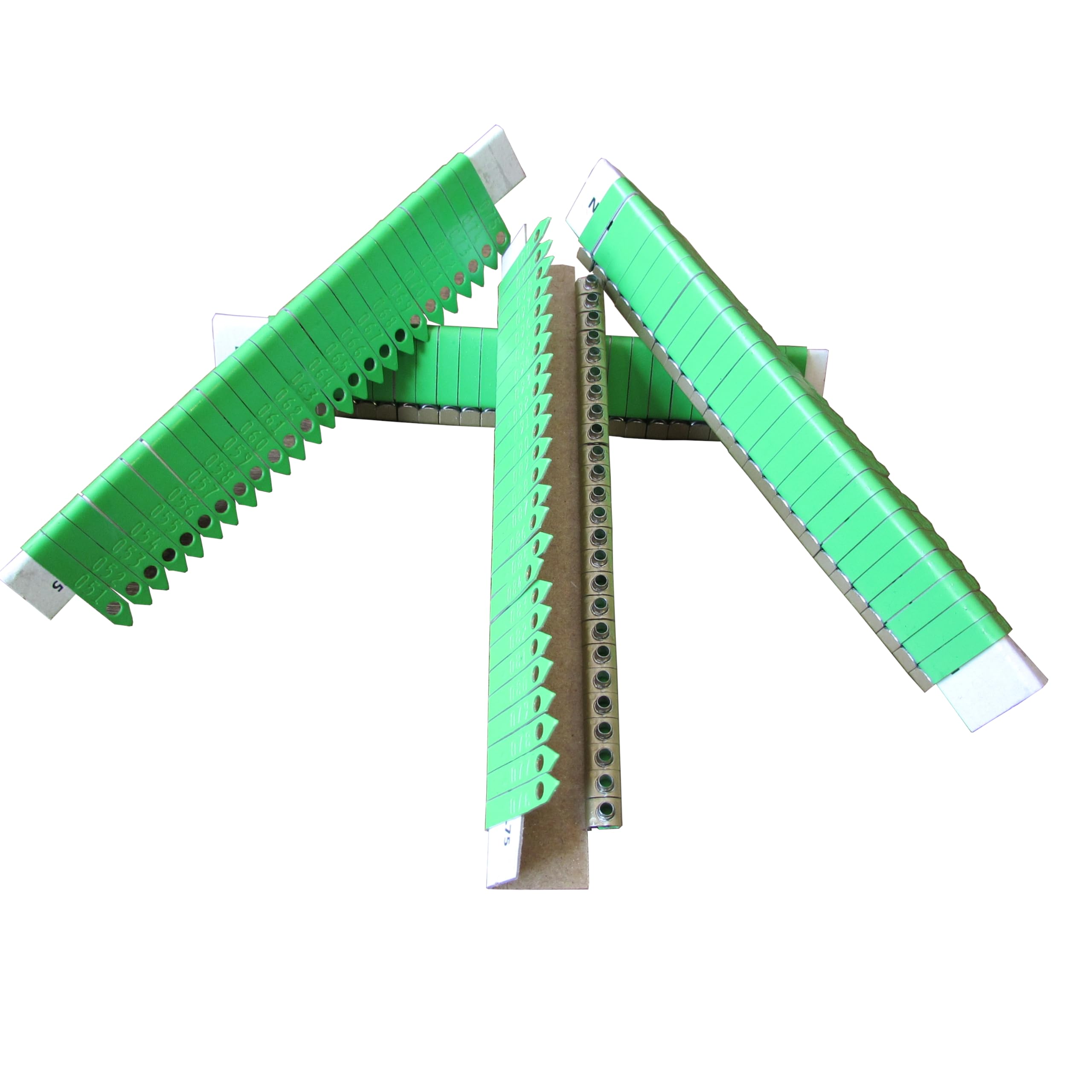 Customized Chicken Zip Wing Bands (100, Neon Green)