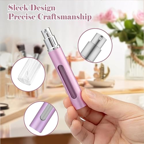 Miniatura 2 de YOCASII Botella atomizadora de perfume recargable, mini botellas de perfume de viaje portátiles, botellas de perfume dispensadoras de colonia,