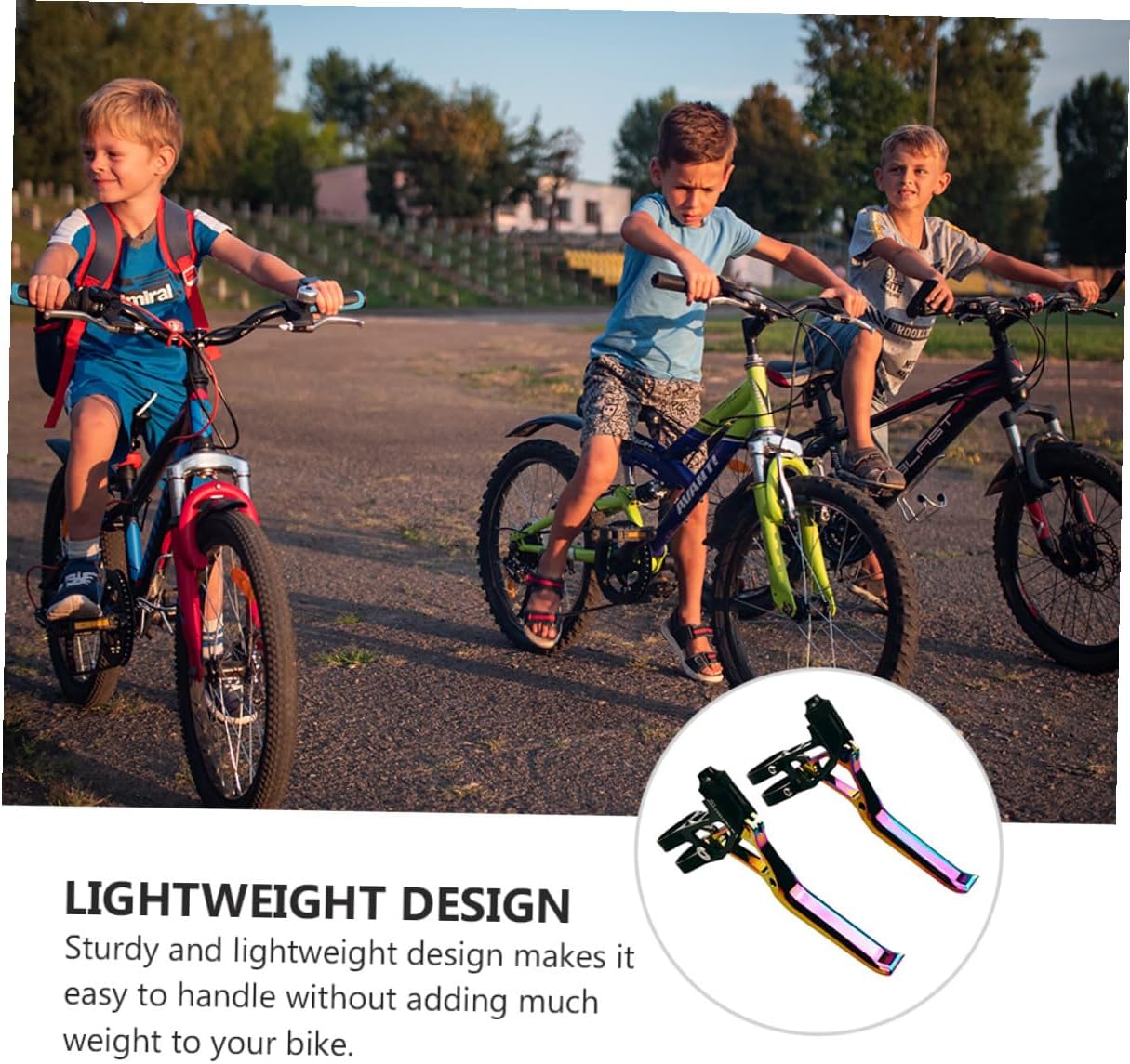 KALLORY Road Bike Brake Lever Aluminum Alloy Bike Brake Handle Ultra-Light Angled Brake Lever with Hollow Design for Mountain and Road Cycling