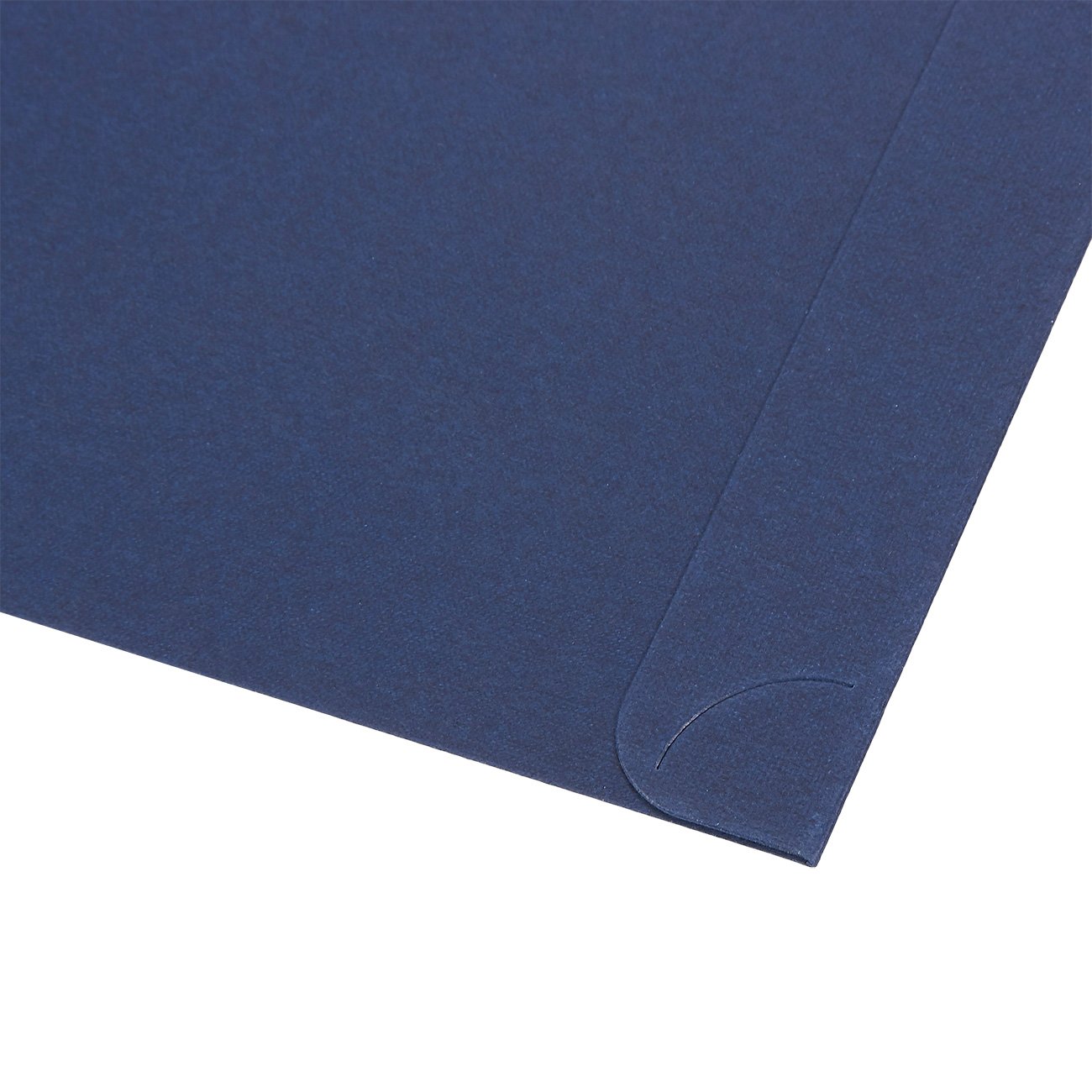 Best Paper Greetings Lot de 12 porte-certificats, format A4, bleu/argent, design élégant, papier lourd, pour documents A4