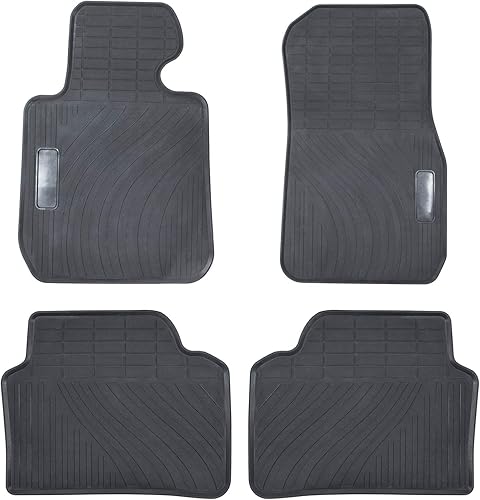 Miniatura 8 de Tapete para BMW Serie 3/4 F30 F31 F32 F33 F36 320i 328i 335i 2012-2018 y 2015+ F80 M3 de goma resistente para todo tipo de clima, ajuste