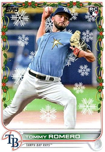 Tommy Romero Holiday Rookie Card Collectible Baseball Card - 2022 Topps Baseball Card HW75 Rays Free Shipping