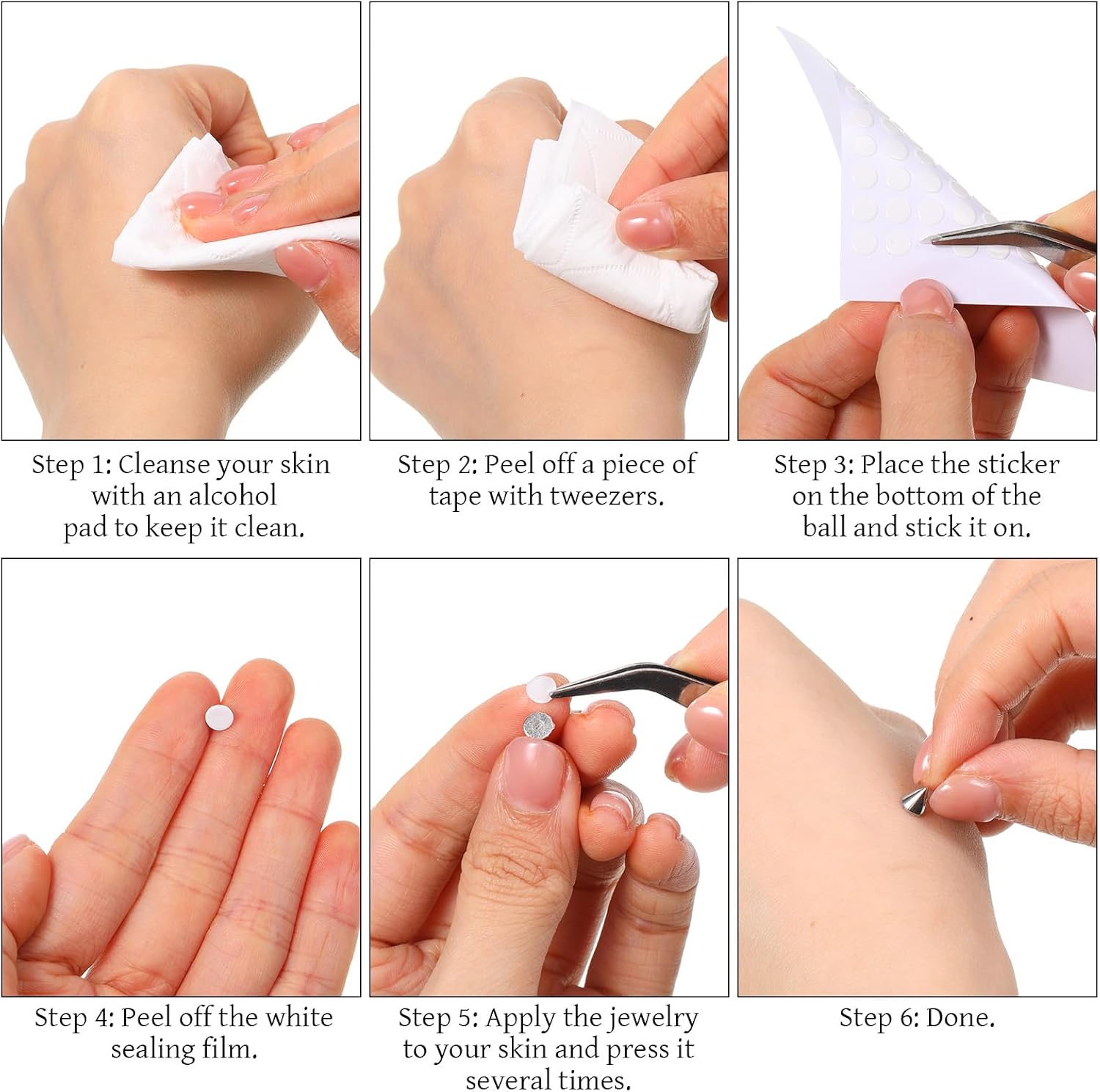SynHHergyx Fake Eyebrow Piercing Silver Fake Nose Piercing Ring False Piercings Nose Rings Hoop Body Jewelry Faux Lip Studs Replacement Spike
