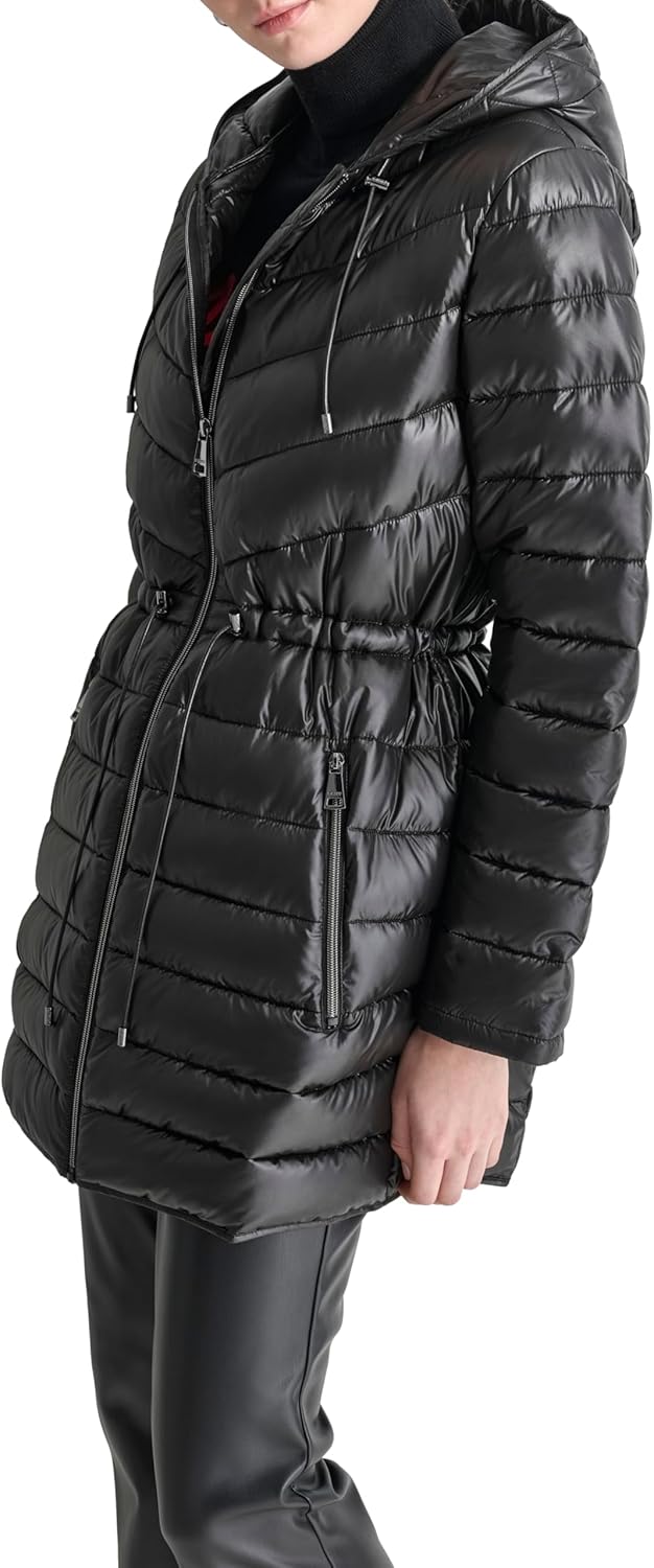 DKNY Women's Anorak Light-weight Puffer - Image 3
