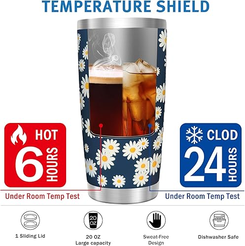 Vista 149 de WETOWETO - Vaso térmico de acero inoxidable de 20 onzas con mango, taza de café con 2 tapas y 2 pajillas, doble pared con aislamiento al vacío, vaso