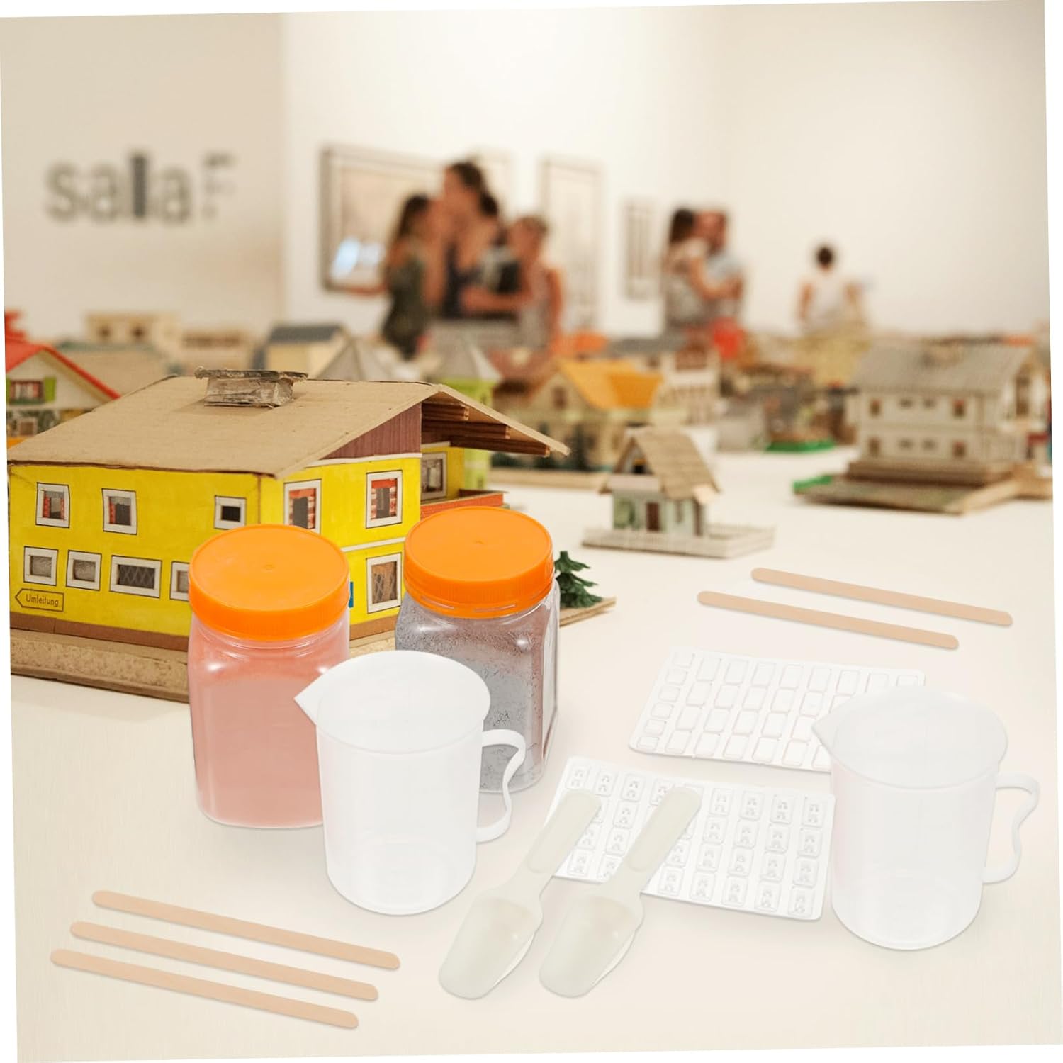 OUNONA サンドテーブル用レンガ型 ミニブリック製作素材 建築風景モデル制作に使える工作ツール