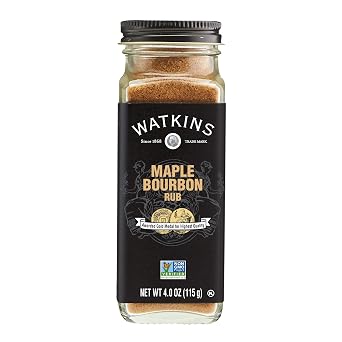Watkins Grilling Maple Bourbon Seasoning, 4 oz Pack of 1 Packaging may vary