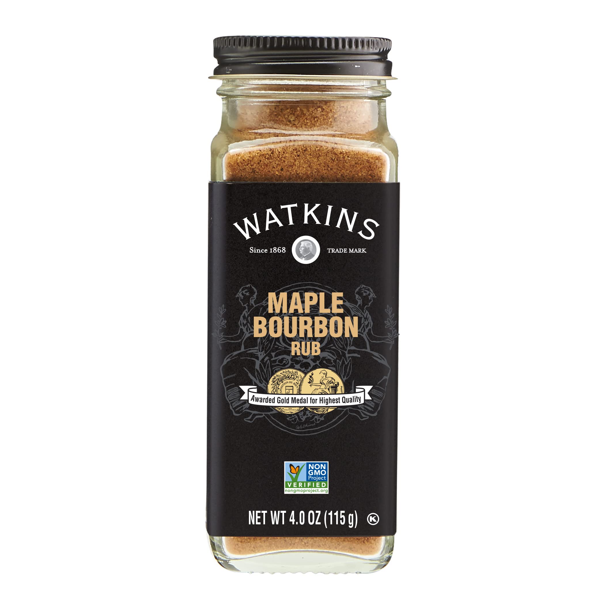 Watkins Grilling Maple Bourbon Seasoning, 4 oz (Pack of 1) (Packaging may vary)