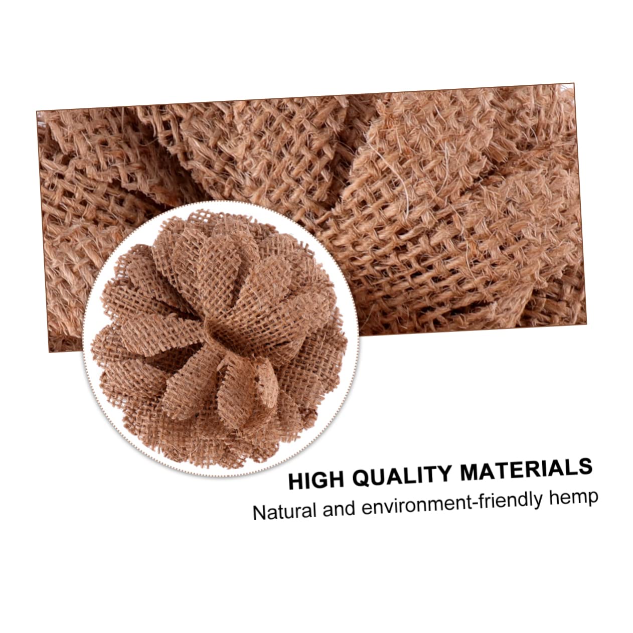 27stücke Teiliges Blumen Aus Jute Und Leinen Für Hochzeiten Und Partys Handgefertigte Rustikale Blumendekoration Bastelprojekte Und Kreative Anlässe