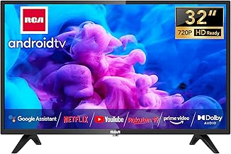 RCA Smart TV 32 Pouces (TV 80 cm) Android WiFi Bluetooth Connectée Téléviseurs avec Google Assistant, Google Play Store, Netflix, Prime Video, Disney+, Triple Tuner, Chromecast Built-in, iRS32H3