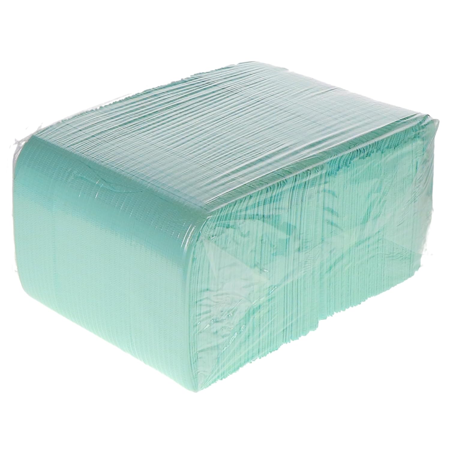 HSB 109236, Dental Patient Bibs – 3+1 Ply, Disposable, Waterproof & Highly Absorbent Dental Bibs for Clinics, and Medical Use, 13" x 18", Aqua, 500/Box