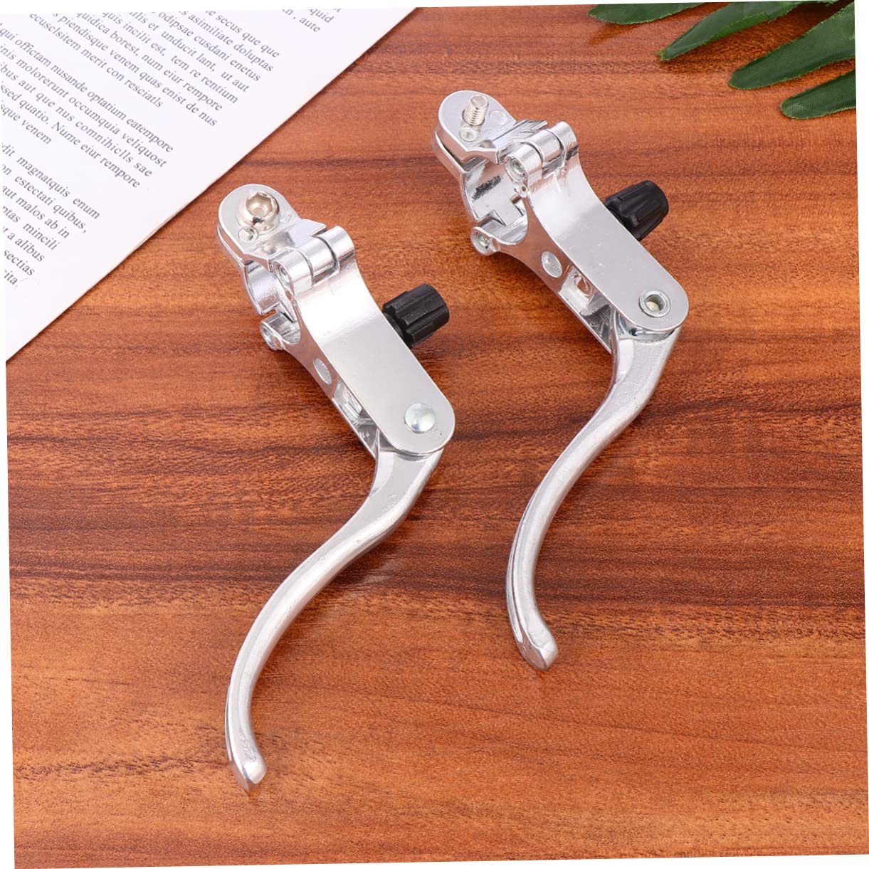 3 Paia Maniglia del Freno della Bici Leve dei Freni all'estremità del Manubrio Leve dei Freni per Mountain Bike Leve dei Freni Stradali Kit di Riparazione per Biciclette Silver