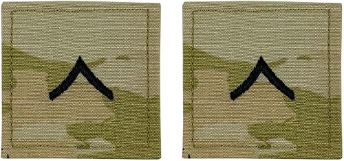 OCP brodé de l'armée avec insigne de rang de crochet : privé