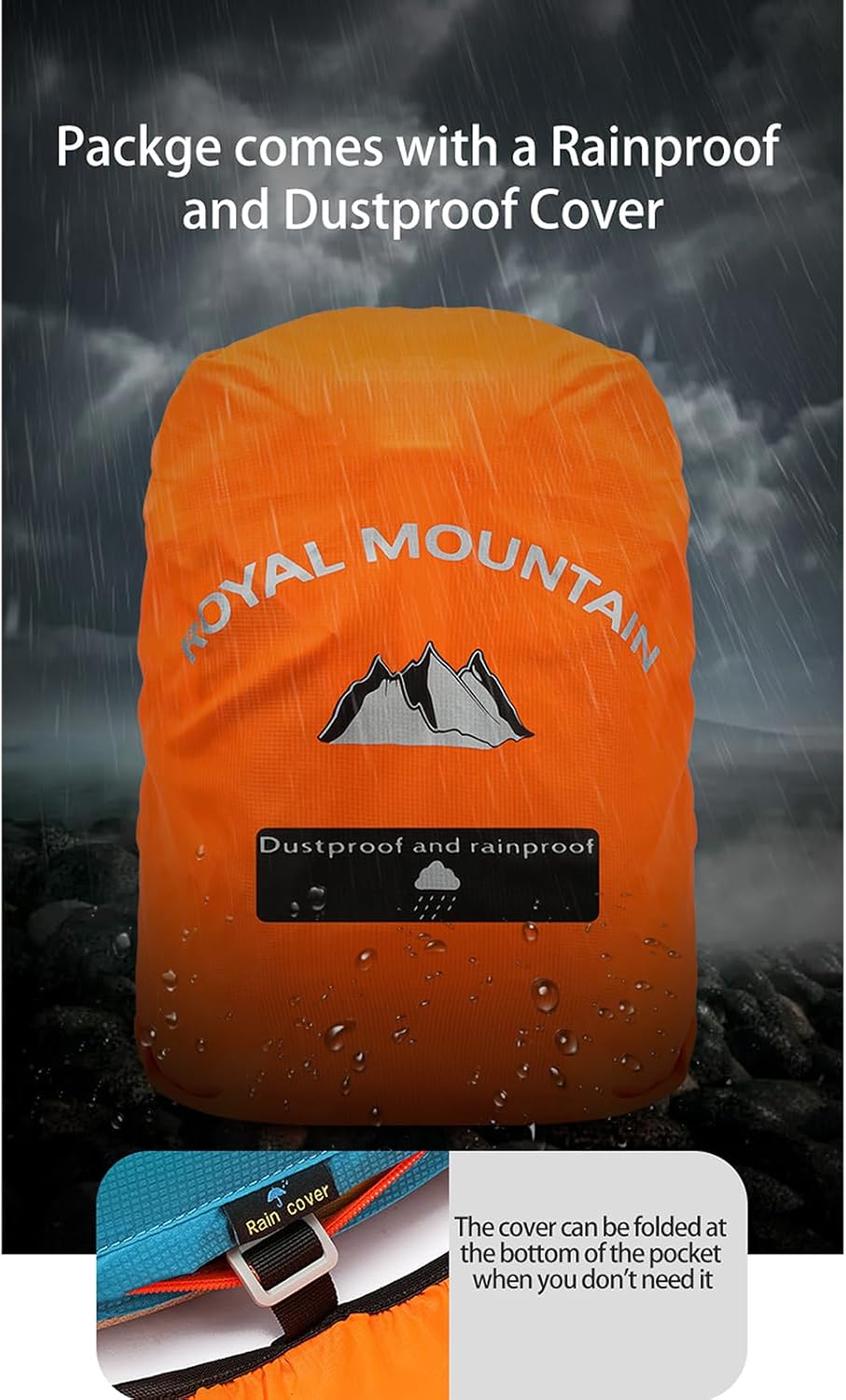 Small Hiking Backpack, 20L Lightweight Travel Backpacks For Men Women, Water Resistant Outdoor Day Pack, Ultralight Camping Daypack Backpacks, Durable Hiking Backpack Fit For Camping.(With Rain-cover) - Image 6