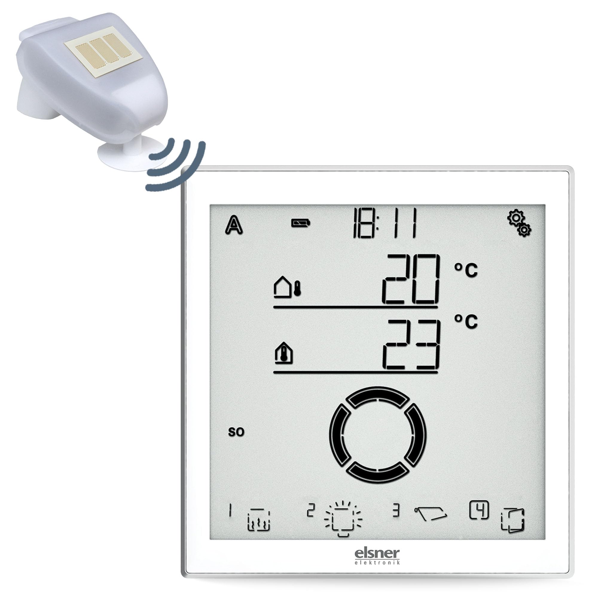 Solexa 2.0 Markisensteuerung Funk – Mit Wetterstation | SMART HOME Jalousie-, Fenster-, Rollladensteuerung, Lichtsteuerung, Heizungssteuerung – Mit Zeitschaltuhr – Made in Germany
