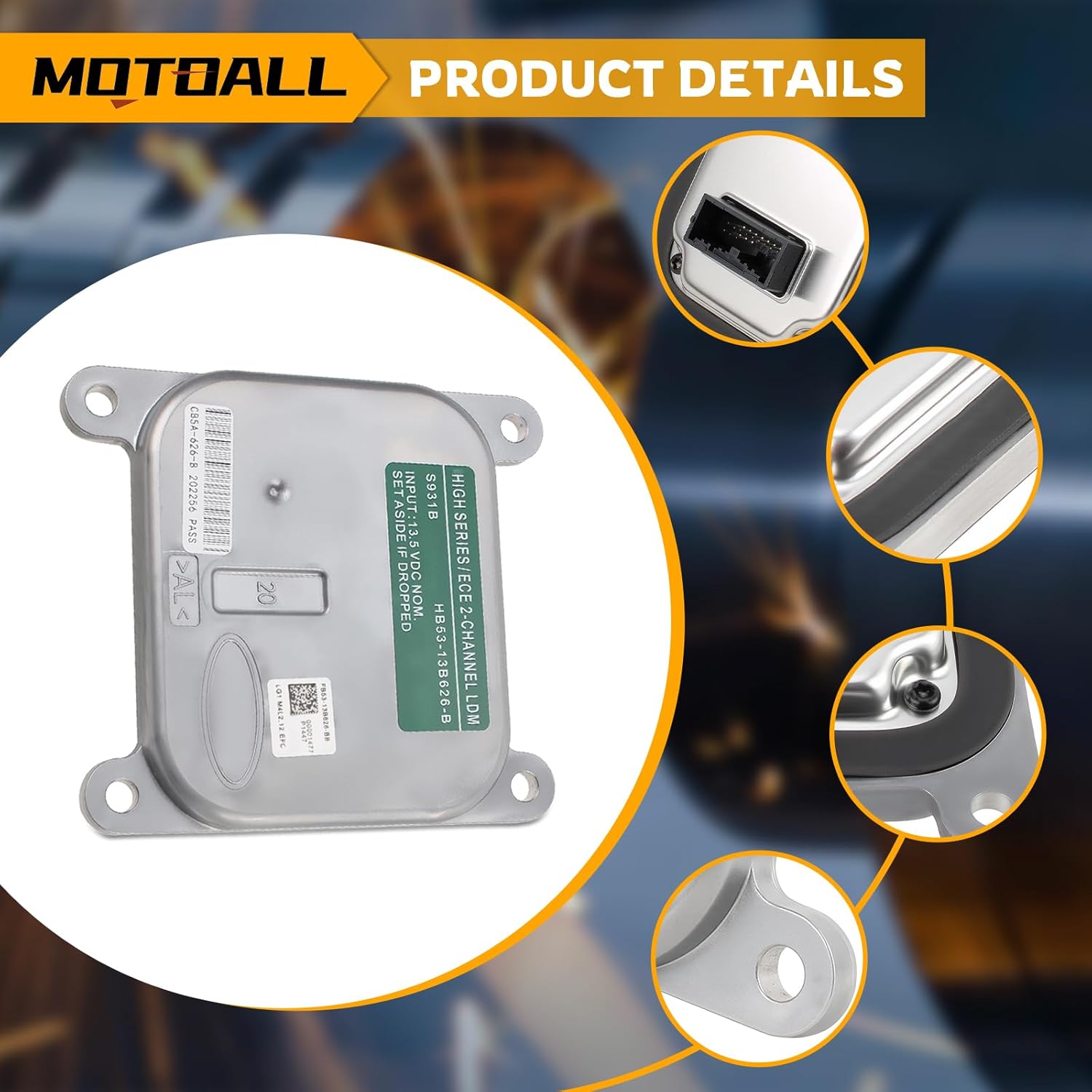 MOTOALL FB53-13B626-B Xenon Ballast for Ford Explorer 2016-2019 Module Control Unit