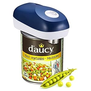 Electric Can Opener by Miss Tanlow, One Press to Open Can, No Sharp Edge Can Opener, Best Kitchen Gadgets for Women, Arthritis and Left Handed