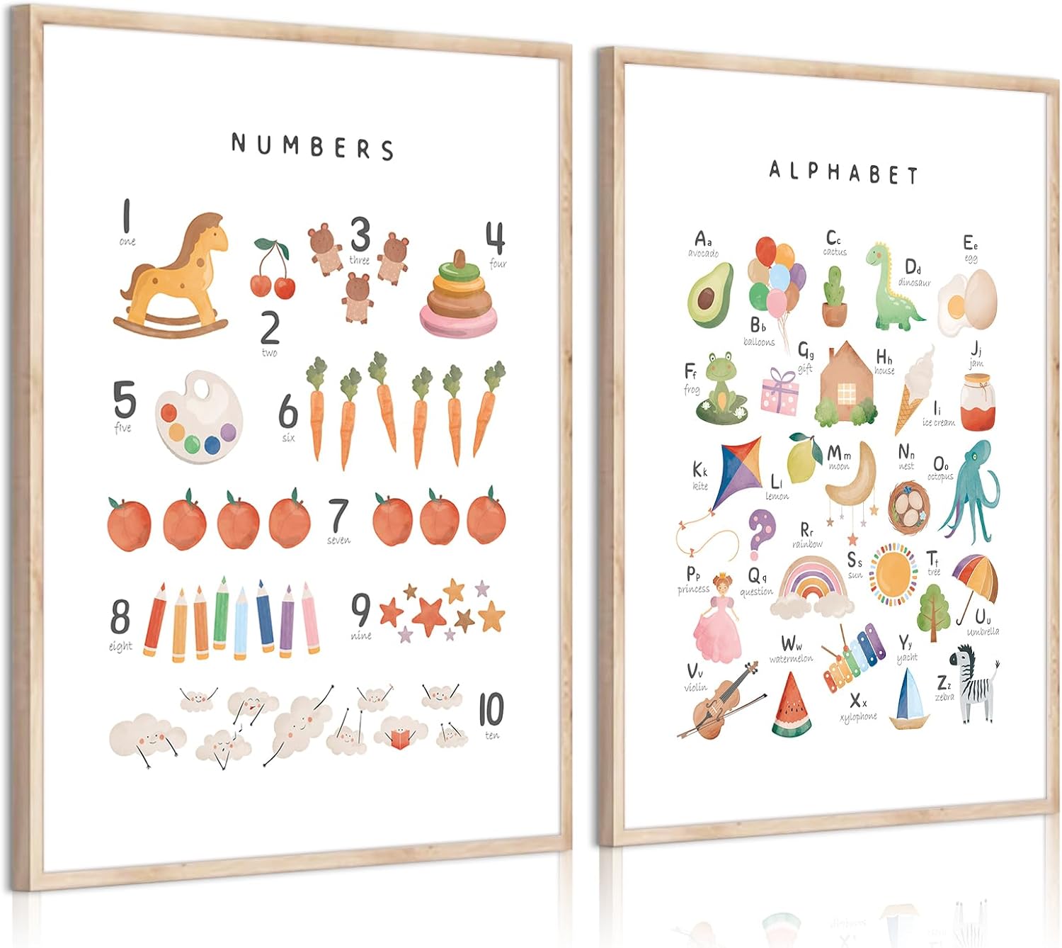 Boys Sports Wall Art Decor Nursery Kids Canvas Art Children Toddler Wall Art Basketball Boys Room Poster Sports Fields Pictures Football Painting for Bedroom Living Room 12x16x3 Inch Wood Framed