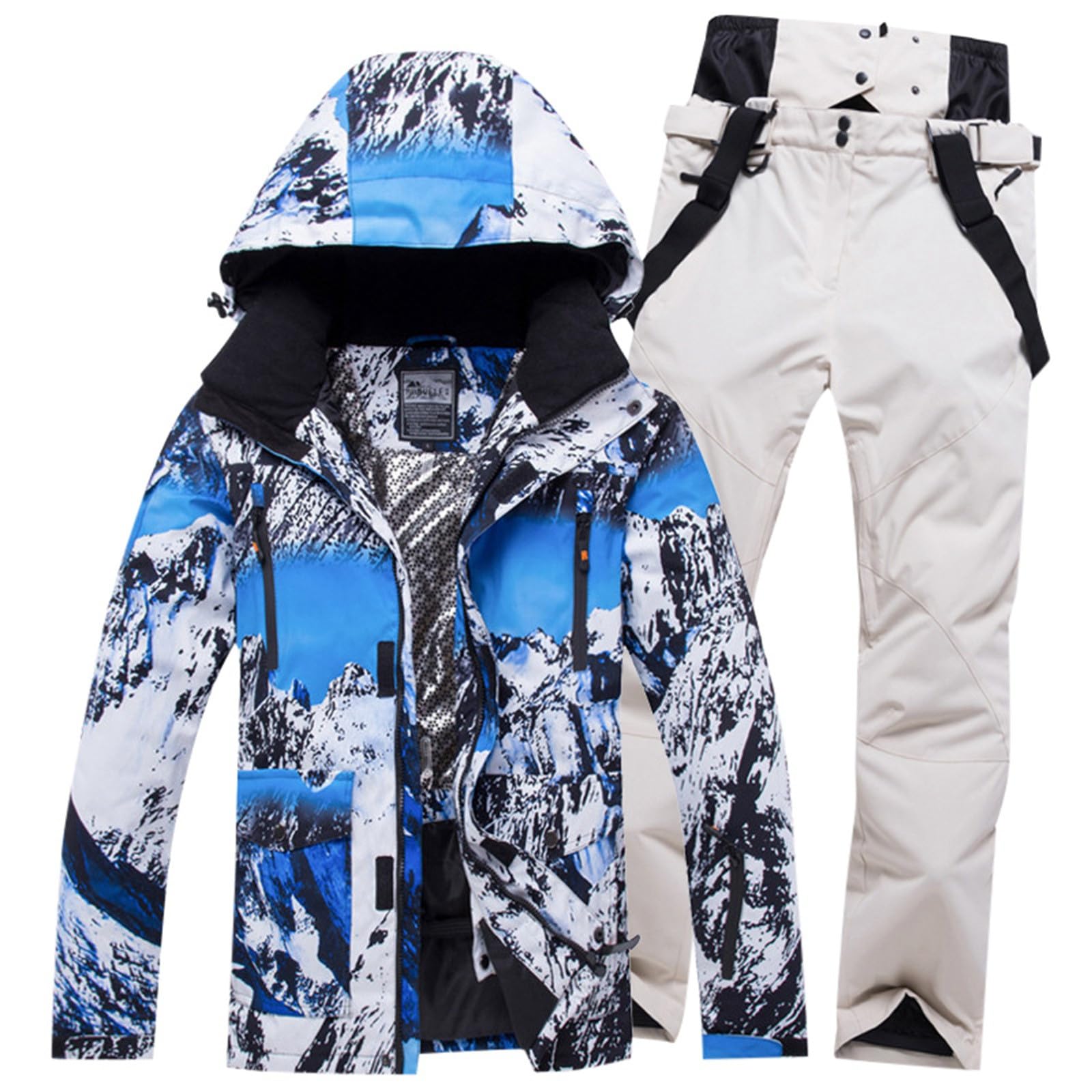 Manteau Ski Alpin Homme Combinaison Ski Homme Imperméable - Veste Pantalon Neige - Coupe-Vent Chaud - Pour Snowboard Et Sports Hiver Manteau Pantalon Neige Manteau Ski Alpin Homme Combinaison Ski Homme Imperméable - Veste Pantalon Neige - Coupe-Vent Chaud - Pour Snowboard Et Sports Hiver Manteau Pantalon Neige