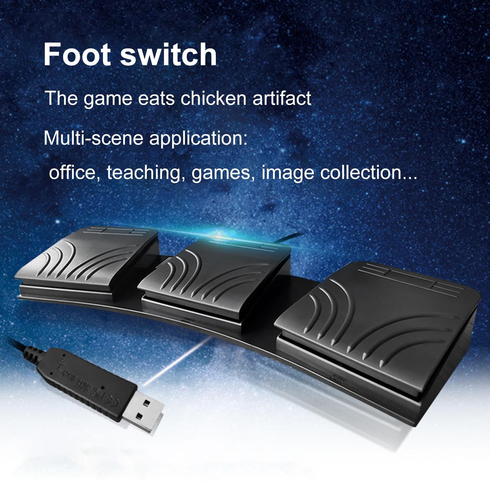 USB Fußpedal PC Triple Foot Switch PC Game Fußpedal für PC Laptop Maus